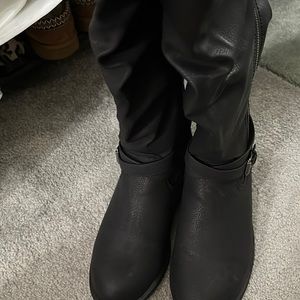 Black over the knee boots
